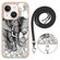 iPhone 15 Plus Electroplating Dual-side IMD Phone Case with Lanyard - Totem Elephant