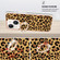 iPhone 15 Plus Electroplating Dual-side IMD Phone Case with Ring Holder - Leopard Print