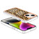 iPhone 15 Plus Electroplating Marble Dual-side IMD Phone Case - Leopard Print