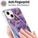 iPhone 15 Plus Electroplating Splicing Marble Flower Pattern Dual-side IMD TPU Shockproof Phone Case - Dark Purple
