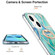 iPhone 15 Plus Electroplating Splicing Marble Pattern IMD TPU Shockproof Case with Ring Holder - Green
