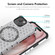 iPhone 15 Plus ENKAY Hat-Prince Honeycomb MagSafe Shockproof Phone Case with Large Arc Edge Film - Green