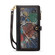 iPhone 15 Plus ESEBLE Star Series Lanyard Zipper Wallet RFID Leather Case - Black
