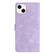 iPhone 15 Plus Flower Butterfly Embossing Pattern Leather Phone Case - Purple