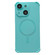 iPhone 15 Plus Four Corner Shockproof Skin Feel MagSafe Magnetic Phone Case - Cyan Blue