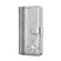 iPhone 15 Plus Glitter Powder Butterfly Leather Phone Case - Silver