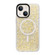 iPhone 15 Plus Gold Armor MagSafe Glitter Epoxy Phone Case - Yellow