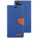 iPhone 15 Plus GOOSPERY CANVAS DIARY Fabric Texture Flip Leather Phone Case - Blue