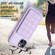iPhone 15 Plus Grid Card Slot Holder Phone Case - Light Purple