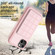 iPhone 15 Plus Grid Card Slot Holder Phone Case - Pink