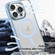 iPhone 15 Plus Hardware Side Cooling Skin Feel Frosted Metal Lens Frame MagSafe Phone Case - Sky Blue