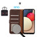 iPhone 15 Plus KHAZNEH Litchi Texture Leather RFID Phone Case - Brown
