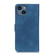 iPhone 15 Plus KHAZNEH Retro Texture Leather Phone Case - Blue
