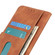 iPhone 15 Plus KHAZNEH Retro Texture Leather Phone Case - Brown