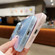 iPhone 15 Plus Large Window Diamond Magnifier Magnetic Phone Case - Purple