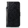 iPhone 15 Plus Mandala Embossing Pattern Horizontal Flip Leather Phone Case - Black