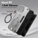 iPhone 15 Plus Metal Ring 360 Degree Rotating Holder PC Hybrid TPU Phone Case - Silver Grey