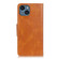 iPhone 15 Plus Mirren Crazy Horse Texture Horizontal Flip Leather Phone Case - Brown