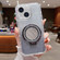 iPhone 15 Plus Mirror Holder Glitterr MagSafe Phone Case - Black