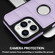 iPhone 15 Plus Piano Key Hollow Cutout PU Phone Case - Light Purple