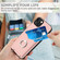 iPhone 15 Plus R20 Ring Card Holder Phone Case - Pink