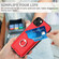 iPhone 15 Plus R20 Ring Card Holder Phone Case - Red