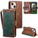 iPhone 15 Plus Retro Splicing Horizontal Flip Leather Phone Case - Green