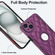 iPhone 15 Plus Rhombic Leather Back Cover Phone Case - Dark Purple