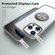 iPhone 15 Plus Ring Holder PC Hybrid TPU Phone Case - Grey