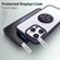 iPhone 15 Plus Ring Holder PC Hybrid TPU Phone Case - Purple