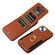 iPhone 15 Plus Ring Multifunctional Vertical Flip Wallet Back Cover Leather Phone Case - Brown