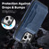 iPhone 15 Plus Shield Multi-functional MagSafe Card Bag Phone Case - Blue