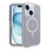 iPhone 15 Plus Shockproof MagSafe Magnetic Phone Case - Transparent Grey