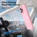 iPhone 15 Plus Silicone Suction Cup MagSafe Phone Case with Screen Film - Pink