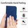 iPhone 15 Plus Skin Feel Sun Flower Embossed Flip Leather Phone Case with Lanyard - Dark Blue