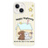 iPhone 15 Plus Skin Feeling Jelly TPU Hybrid PC Phone Case - Dog White