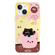 iPhone 15 Plus Skin Feeling Jelly TPU Hybrid PC Phone Case - Teacup Puppy Yellow