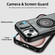 iPhone 15 Plus Sliding Camshield TPU Hybrid PC Magnetic Holder Phone Case - Grey