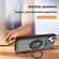 iPhone 15 Plus Sliding Camshield TPU Hybrid PC Magnetic Holder Phone Case - Grey