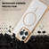 iPhone 15 Plus Star Shield Thin Circle MagSafe Phone Case - White