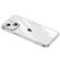 iPhone 15 Plus SULADA TPU Frame + Tempered Glass Transparent Phone Case - White