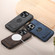 iPhone 15 Plus Suteni G2 Holder Denim Leather Back MagSafe Phone Case - Black