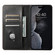 iPhone 15 Plus Suteni J02 Oil Wax Wallet Leather Phone Case - Black