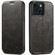 iPhone 15 Plus Suteni J05 Leather Magnetic MagSafe Phone Case - Black