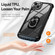 iPhone 15 Plus TPU + PC Lens Protection Phone Case with Ring Holder - Black