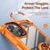 iPhone 15 Plus TPU + PC Lens Protection Phone Case with Ring Holder - Orange