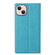 iPhone 15 Plus ViLi DMX Series Shockproof TPU + PU Leather Magnetic Attraction Horizontal Flip Case - Blue