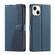 iPhone 15 Plus Voltage Ultra-thin Dot Leather Phone Case - Blue