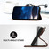 iPhone 15 Plus YX0080 Grid Butterfly Embossed Pattern Flip Leather Phone Case with Lanyard - Coffee