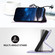 iPhone 15 Plus YX0080 Grid Butterfly Embossed Pattern Flip Leather Phone Case with Lanyard - Light Purple